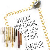 Poster Das Gras wird gebeten über die Sache zu wachsen. 