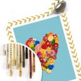 Poster Frida Floral Studio - Heart Floral 