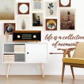 Poster Kubistika - Goldene Wolke 
