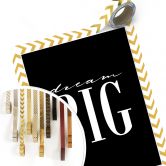 Poster - Dream big - schwarz 