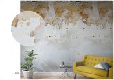 Roestig metaal effect behang Fotobehang Grijs, Steen 2,70 x 1,59 m 