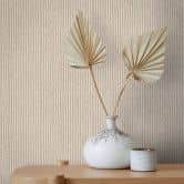 grafisk tapet, non-woven tapet Flora beige 