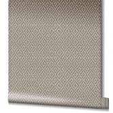 Vliestapete mit gestickter Rautenoptik braun, beige Grafisch 