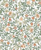Vliestapete Blumen, Blattmotiv Floral Natur in Weiß 
