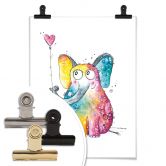 Poster Hagenmeyer - Olifant met Hart 