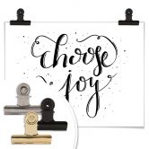Poster Choose Joy - weiß 