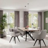 Homing Fertigschal mit verdeckten Schlaufen Oskar taupe -  2,45 x 1,4 m 
