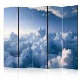 Paravent, Raumteiler freistehend, Trennwand - Aerial Landscapes: Rays Illuminating Fluffy Cloud Formations 