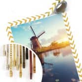 Poster Holländische Windmühle 