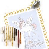 Poster Kvilis - Sweet Dreams - Einhorn mit Krone 