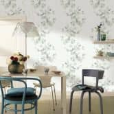 Vliestapete Floral Natur in Weiß  