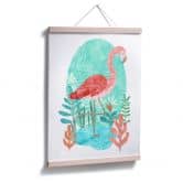 Poster Goed Blauw - Der Flamingo 