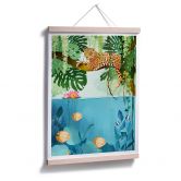 Poster Goed Blauw - Tiger im Dschungel 