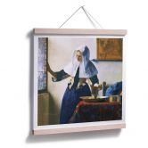 Poster Vermeer - Jeune femme avec la carafe d’eau 