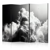 Paravent, Raumteiler freistehend, Trennwand - Dreamy Clouds: Sun Illumination 