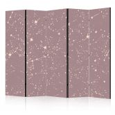 Paravent, Raumteiler freistehend, Trennwand - Night Sky: Artistic Constellations 