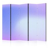 Paravent, Raumteiler freistehend, Trennwand - Heather Mist: Gradient in Violet Shades 