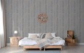 Vliestapete Ornamental Klassisch in Grau , Lounge 