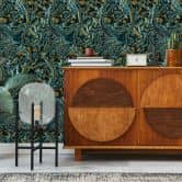 Vliestapete in blau, grün, braun Marmoroptik SteinGrafisch Modern  