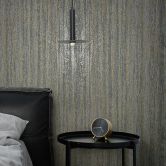 Vliestapete in leicht glänzender Streifenoptik anthrazit, bronze Grafisch 