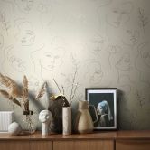 Karakteristiek behang, vliesbehang Novamur Kylie beige 