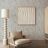 Vliestapete Beton, Wellen Grafisch Modern in Beige 