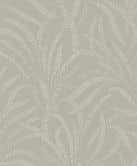 Vliestapete Blätter, Ranken Floral Natur in Grau Beige 