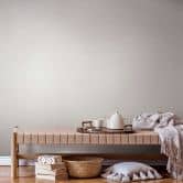 Vliestapete Uni, Textil Uni Modern in Beige 