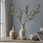 Vliestapete Uni, Textil Uni Modern in Grau 
