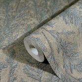 Vliestapete mit feinen Ästen platin Floral 