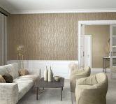 Vliestapete mit feinen Ästen beige Floral 