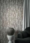 Vliestapete mit feinen Ästen silber Floral 