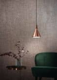 Vliestapete mit starkem Textil-Look rot, braun Struktur 
