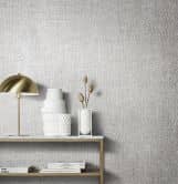 Vliestapete mit starkem Textil-Look grau, grün Struktur 
