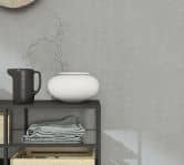 Vliestapete mit starkem Textil-Look grau Struktur 