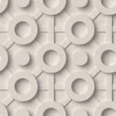 Vliestapete Grafisch 3D-Optik Modern, Kreise matt in Beige 