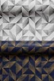 Vliestapete Grafisch Modern in Blau  