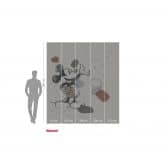 Vlies Fototapete - Mickey Organic Shapes - 250 x 280 cm 