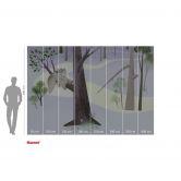 Vlies Fototapete - Dumbo Sleep on Tree - 400 x 280 cm 