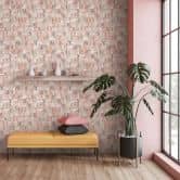 Vliestapete in Grau Beige Rot Moderne Formen Grafisch Geometrisch  
