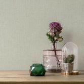 Non-woven wallpaper in green Lightly textured plain Modern  