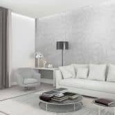 Vliesbehang in wit 3D-look golvend grafisch modern 