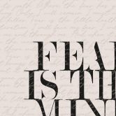 Acrylglasbild Filmzitat aus Dune - Fear is the mind killer 
