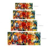 Acrylglasbild Marc - Spielende Formen - Panorama 