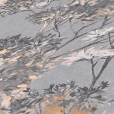 non-woven tapet med træer beige grå - akvarel tapet hvid 