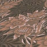 Papier peint intissé fleuri avec motif floral Marron Beige - papier peint avec des herbes 