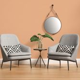 Architects Paper Vliestapete Floral Impression Unitapete einfarbig orange 