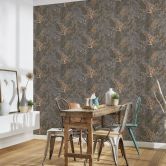 Architects Paper Vliestapete Floral Impression Blumentapete floral grau, beige, gelb, creme 
