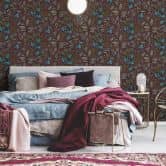 Architects Paper Vliestapete Floral Impression Blumentapete floral rot, beige, blau, gelb, schwarz 