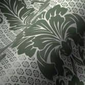 Architects Paper Vliestapete Luxury wallpaper Barocktapete mit Ornamenten in Echtflock blau, grün 